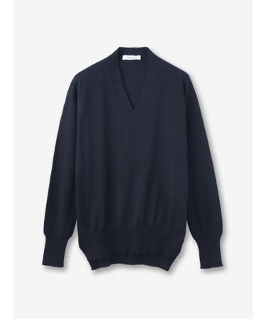 コットン Vネックニット