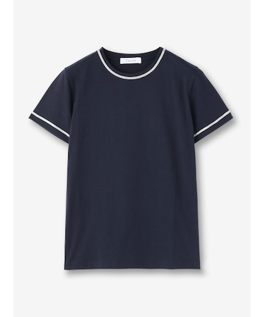 コットン ラメラインカットソー