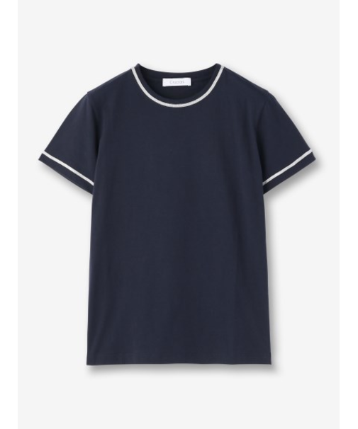 コットン ラメラインカットソー