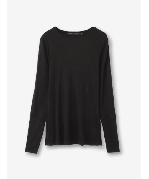 ロゴ刺繍クルーネックカットソー