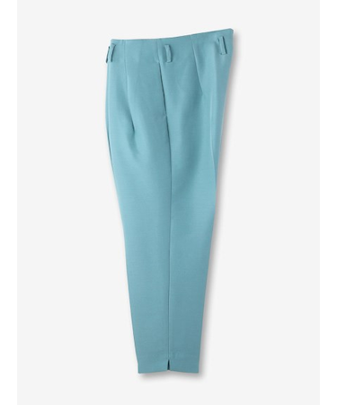 ウールシルク タックパンツ