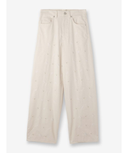 刺繍ワイドパンツ