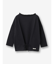 コットン フリルネックカットソー