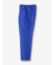 ウールシルク ハイウエストテーパードパンツ