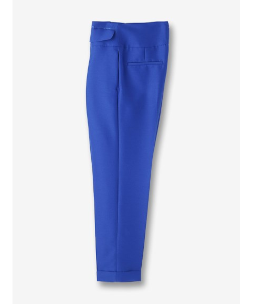 ウールシルク ハイウエストテーパードパンツ