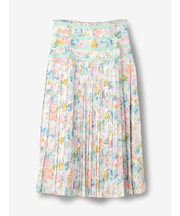 プリントプリーツ巻きスカート