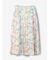 プリントプリーツ巻きスカート