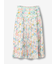 プリントプリーツ巻きスカート