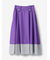 ウールフラノ 配色フレアスカート