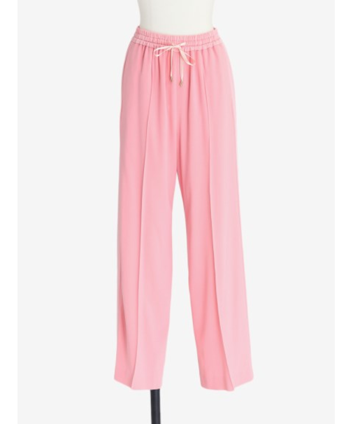 バックサテンジョーゼット ドロストパンツ