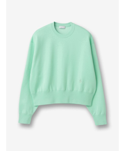 スウェット風 ニットプルオーバー