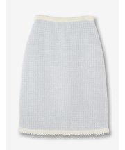 ツイード ニットスカート