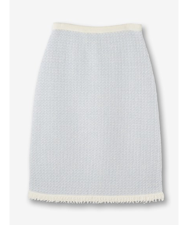 ツイード ニットスカート