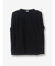 ギャザーノースリーブジャージー