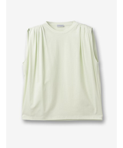 ギャザーノースリーブジャージー