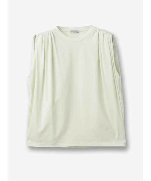 ギャザーノースリーブジャージー