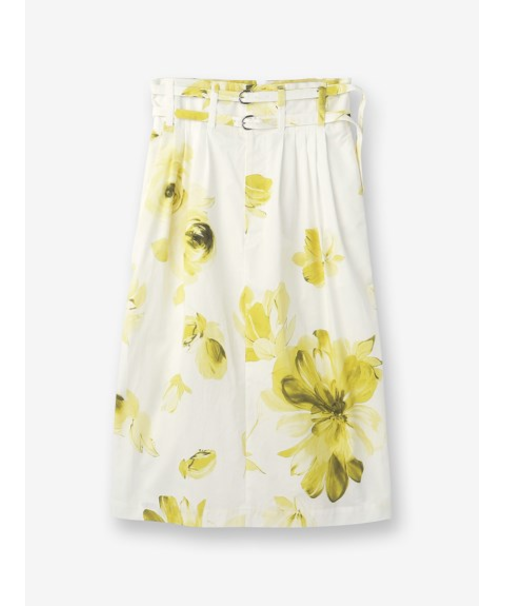 フラワー柄 ロングスカート