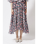 フラワー柄 フレアスカート