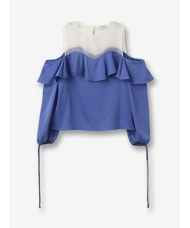 ラッフルフリル ブラウス