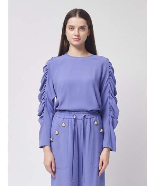 パッカリング スリーブトップ