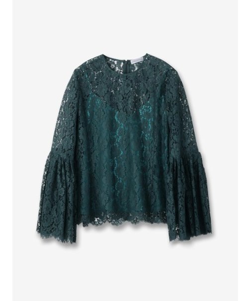 ベルスリーブ レースブラウス