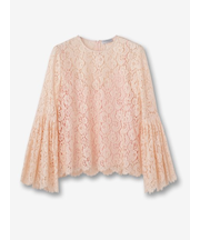 ベルスリーブ レースブラウス