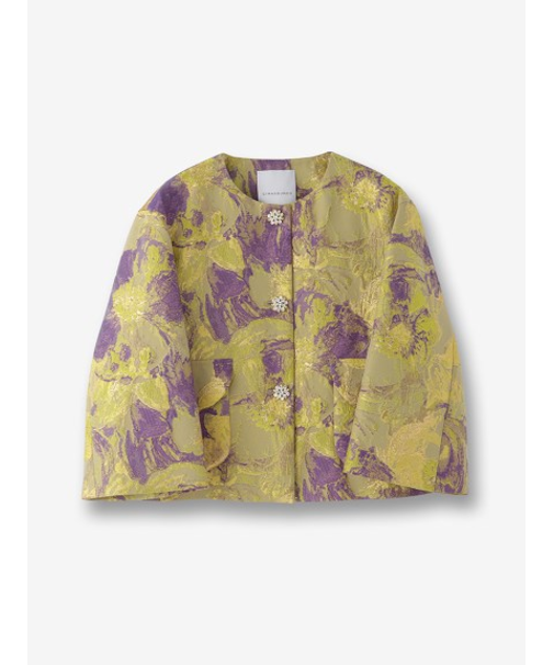 ジャカードノーカラージャケット