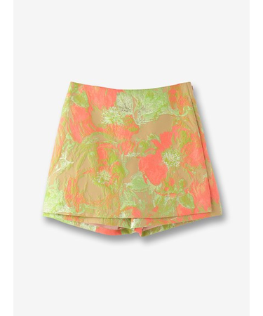 ジャカードキュロットパンツ