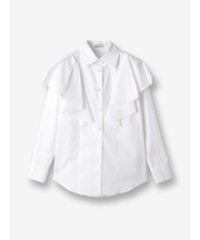 ラッフルショルダー シャツ