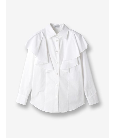 ラッフルショルダー シャツ