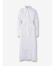 ウエストシャーリング シャツワンピース