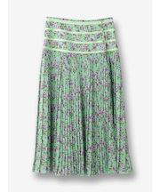 小花柄ボタン付き巻きスカート