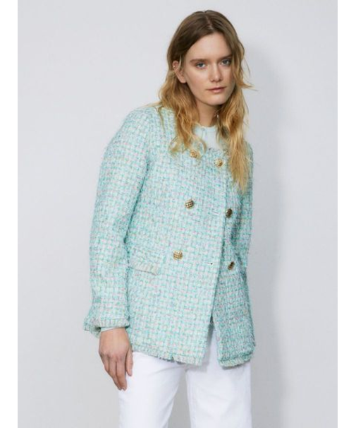 ファンシーツイード ダブルジャケット