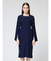 ジョーゼット スクエアネックワンピース