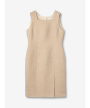 リネン混 ノースリーブワンピース