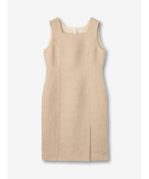 リネン混 ノースリーブワンピース