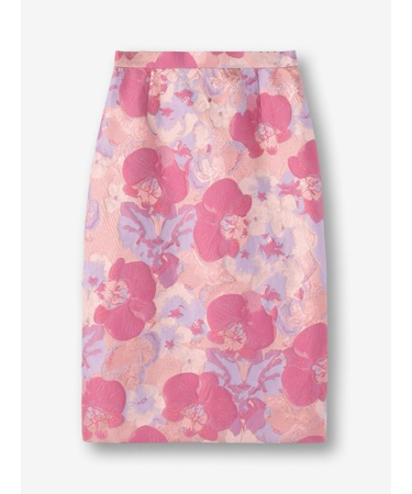 フラワー柄ジャカードスカート