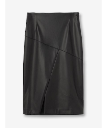 エコレザー スリットタイトスカート