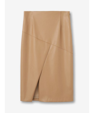 エコレザー スリットタイトスカート