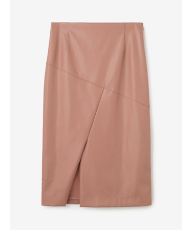 エコレザー スリットタイトスカート