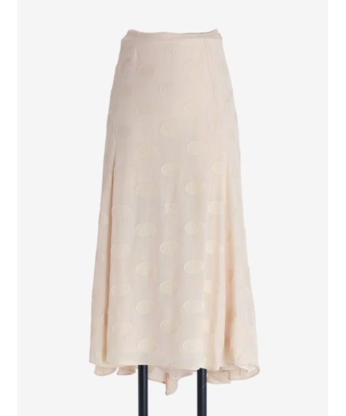 シルク混ヴィスコース スカート