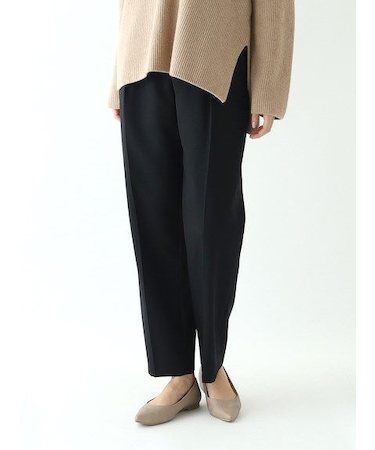 ウール タックテーパードパンツ