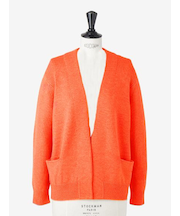 カシミヤ Vネックカーディガン