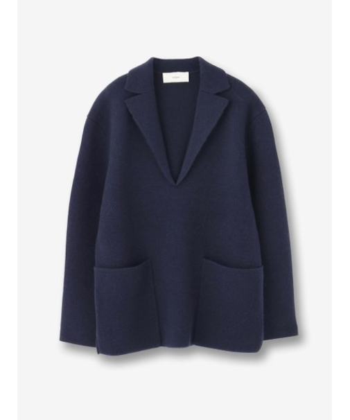 カシミヤ混 スキッパーニット