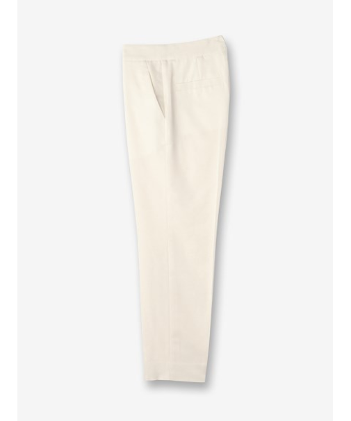 コットンシルク テーパードパンツ