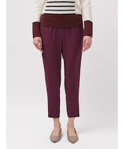 【定番】ニューマテリアル ダブルクロス ギャザーパンツ