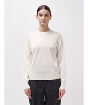 シルク クルーネックニット