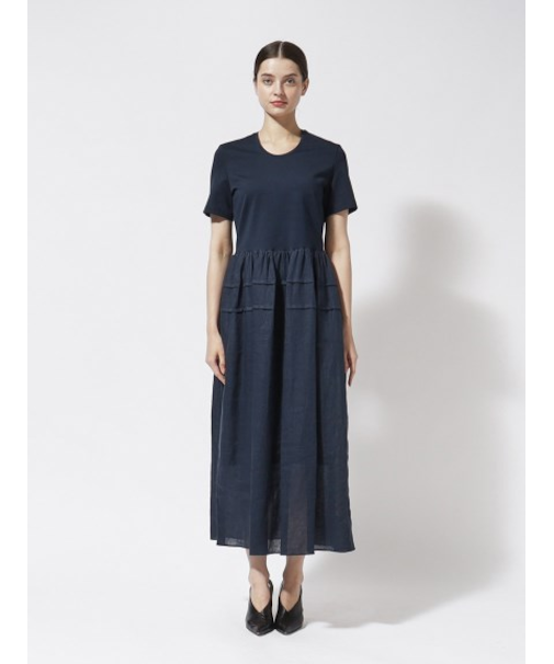 リネン コンビネーションワンピース