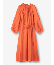 シルクコットン ギャザーワンピース