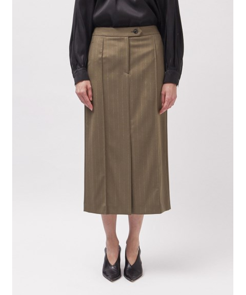 ピンストライプ ペンシルスカート